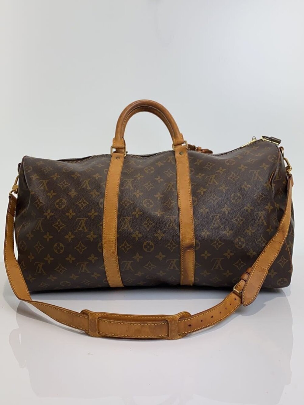 LOUIS VUITTON Keepall Bandouliere Monogram Canvas Brown - Picture 3 of 8